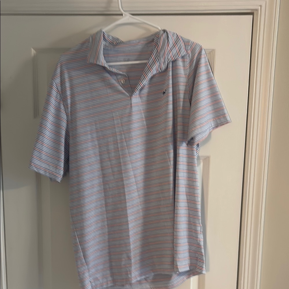 Men’s Vineyard Vines Red/White/Blue Golf Shirt